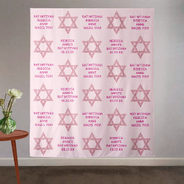 Glam Rosa Star of David Photo Booth Bat mitzvah
