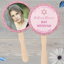 Glam Rosa Trendig Girl Photo Bat mitzvah Party