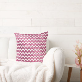 Glam Rosa White Zigzag Rand Kudde