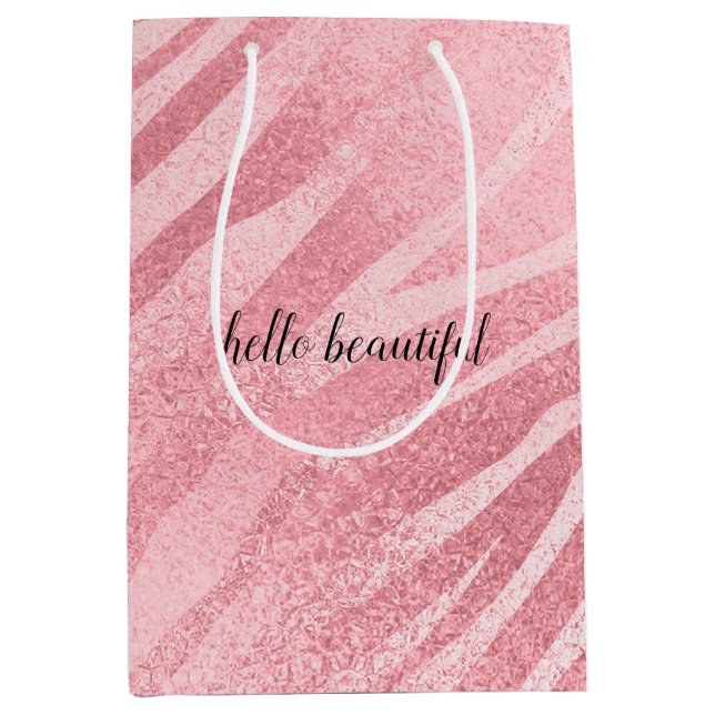 Glam Rosa Zebra tryck (Framsidan)