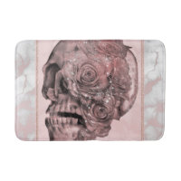 Glam Rose Guld Rosa Dödskalle Marmor