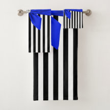 Glam Royal Blue Bow-Streck-Black