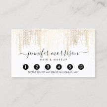 Glam Script Guld Confetti Rain Loyalty