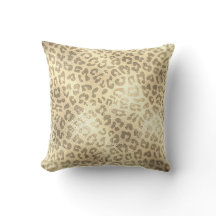 Glam Sepia Guld Animal Lampart Skin Luxury