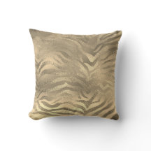 Glam Sepia Guld Animal Zebra Skin Safari Lux