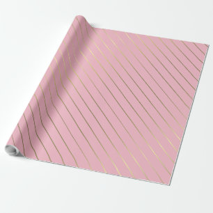 Glam Shiny Design Snyggt för Rosa Guld Presentpapper