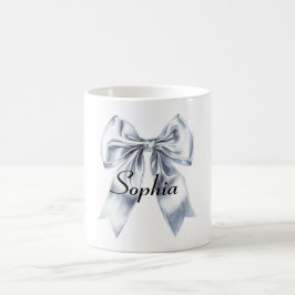 Glam Silver Bow Kaffemugg