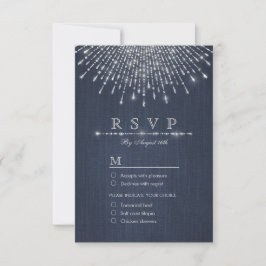 Glam silver glitter deco vintage bröllop OSA Kort