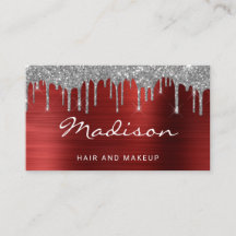 Glam Silver Glitter Drips Stylist