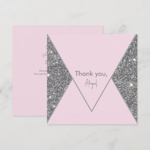 Glam Silver Glitter och Rosa Möhippa Tack