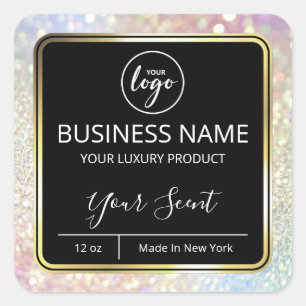 Glam Sparkly Body Butter Labels Fyrkantigt Klistermärke