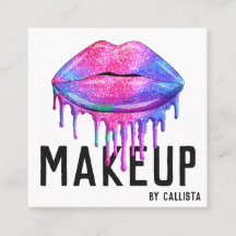 Glam Sparkly Sjöjungfru Glitter Drips Läppar Makeu