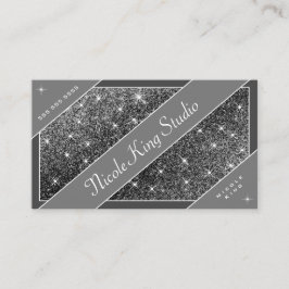 Glam Stars-Professionellen i Silver utanför Glitte Visitkort