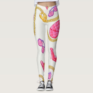 Glam Street Leggings Rosa Guld