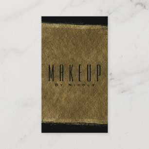 Glam Svart & Guld Modern Glamour Folie Chic Visitkort
