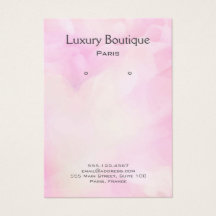 Glam vattenfärg rosa Juvelry Earring Visning