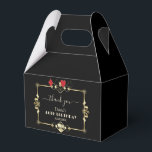 Glam Vegas Casino Royale 40th Birthday Tack Presentaskar<br><div class="desc">VARJE ÅLDER! Royal, Vintagens utformning Underbar Gatsby och Casino temed. Den har en Underbar Gatsby, Roaring 1920's gamle Hollywood Art Deco stil, royal faux guld fleur-de-lis, vintage typsnitt, ett par tärningar, och spelar kort kostym med ett gyllene kant. Använda Anpassa verktyg för att lägga till information. För mer information, besök...</div>