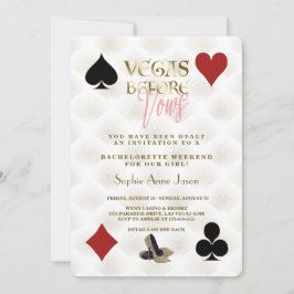 Glam Vegas Före Vows Casino Gatsby Bachelorette Inbjudningar
