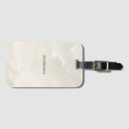 Glam White Ivory Pearl Bagagebricka