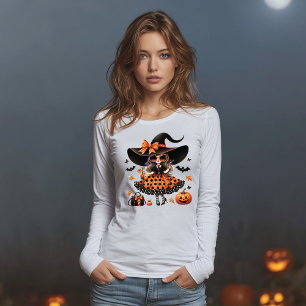 Glam Witch Solglasögon & Fladdermöss Halloween T Shirt