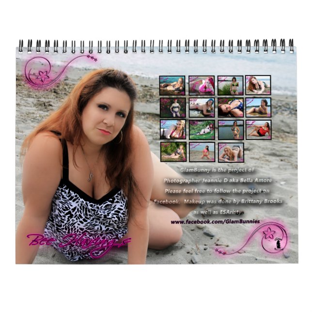 Glambunny kalender för 15 månad 2016-2017 (Baksida)