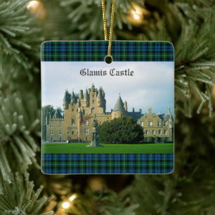 Glamis Castle Angus Scotland Scenia Julgransprydnad Keramik