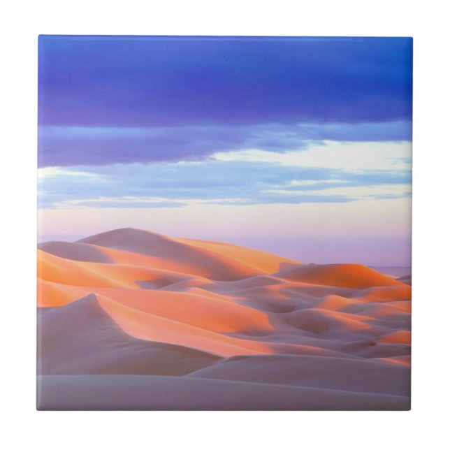 Glamis Sand Dunes vid solnedgång Kakelplatta (Framsidan)