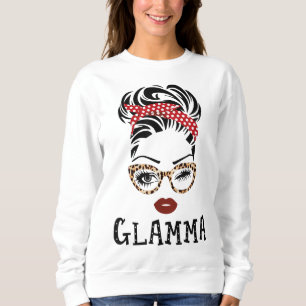 Glamma Ansikte Wink Öga Family Matching Grandma Gi T Shirt