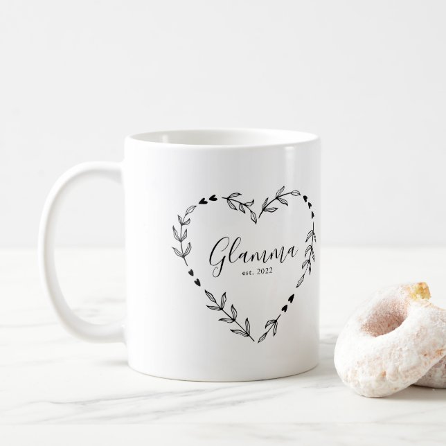 Glamma år Etab.  Kaffemugg (Med munk)