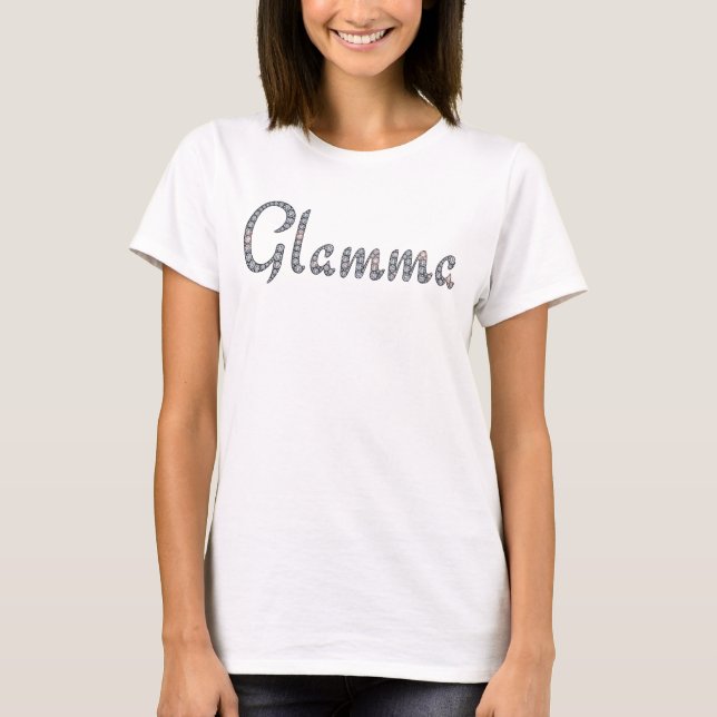 Glamma bling skjorta t-shirt (Framsida)