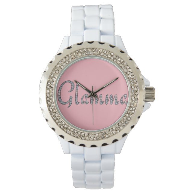 Glamma bling wristwatch armbandsur (Framsida)