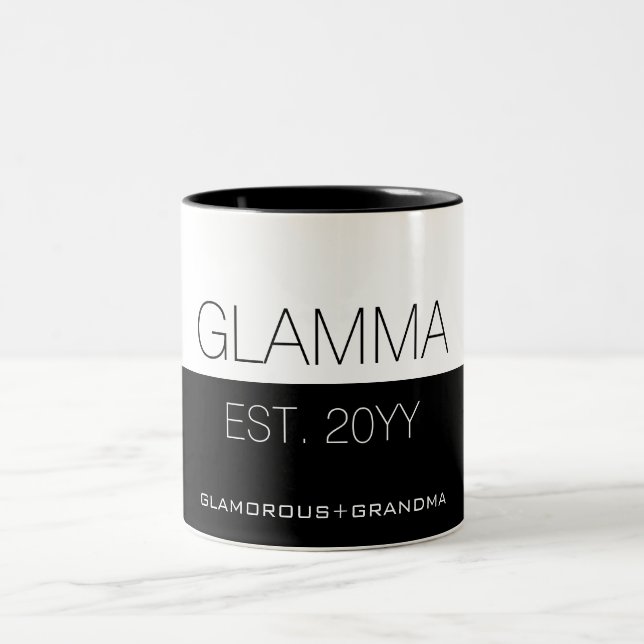 Glamma Etablerad | Glamormormor Två-Tonad Mugg (Center)