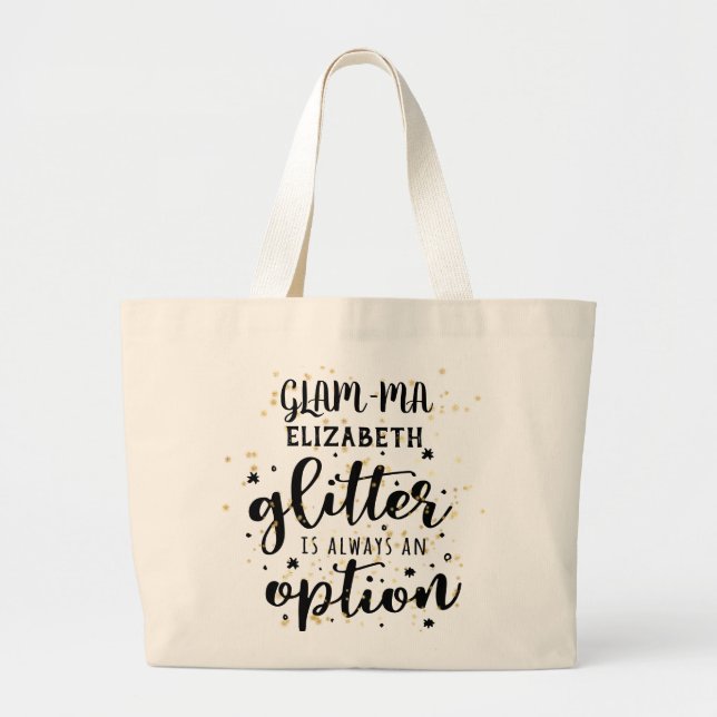 Glamma Glamoral Grandma - Glitter Always Option Jumbo Tygkasse (Framsidan)