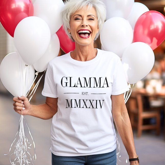 Glamma Roman Numeral Year Etablerad T Shirt (Skapare uppladdad)