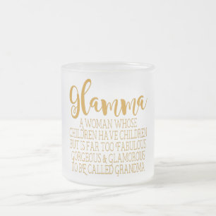 Glamma - sagolik mormor frostad glasmugg