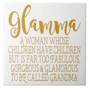 Glamma - sagolik mormor kakelplatta