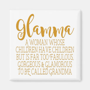 Glamma - sagolik mormor magnet