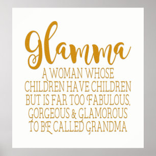 Glamma - sagolik mormor poster
