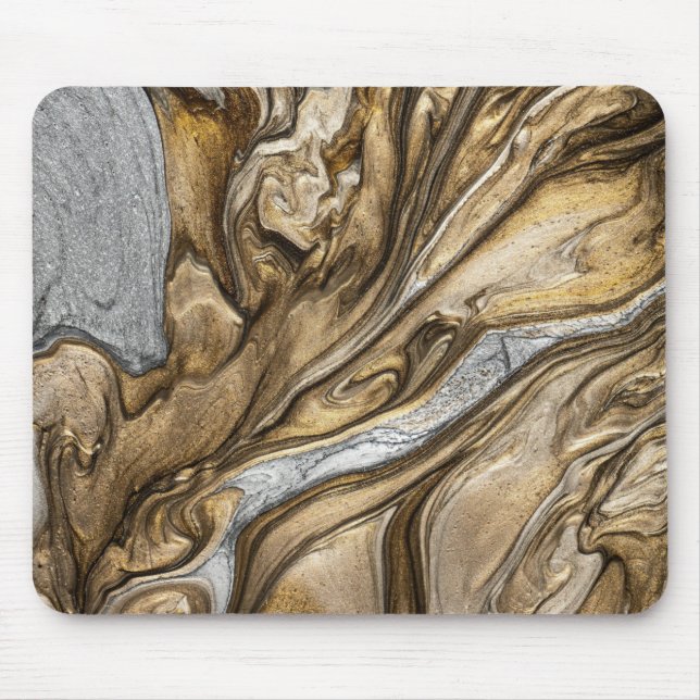 glamor 002 flytande brun färg musmatta (Framsidan)