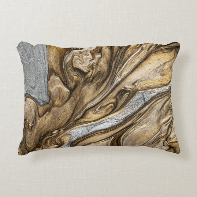 Glamor 002 Vogbrunt färg accentkudde Prydnadskudde (Framsidan)