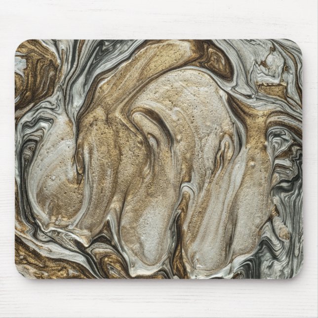 glamor 003 flytande brun färg musmatta (Framsidan)