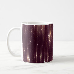 Glamor abstrakt rosa ljus med glitter kaffemugg