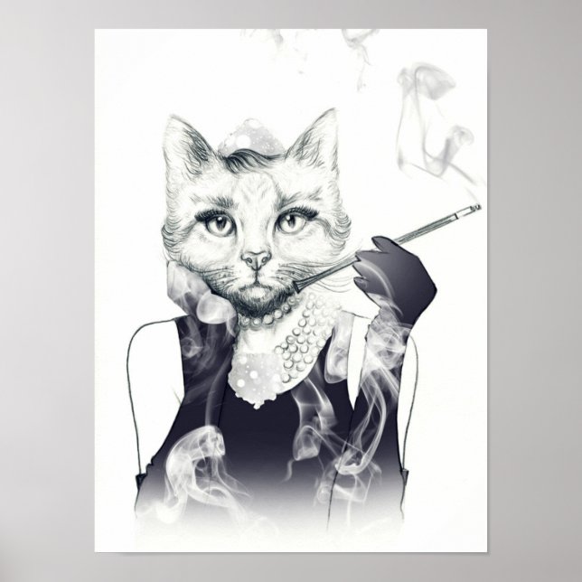 Glamor Cat Poster (Framsidan)