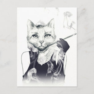 Glamor Cat Vykort
