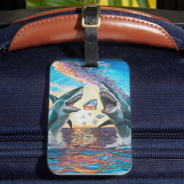 Glamor Chomp-Shark Breaching for Shiny Gems- Bagagebricka