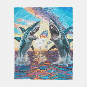 Glamor Chomp-Shark Breaching for Shiny Gems- Fleecefilt