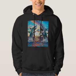 Glamor Chomp-Shark Breaching for Shiny Gems- Hoodie