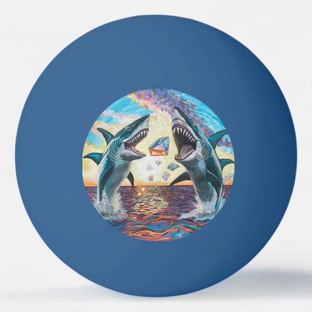 Glamor Chomp-Shark Breaching for Shiny Gems- Pingisboll (Framsidan)