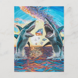 Glamor Chomp-Shark Breaching for Shiny Gems- Vykort