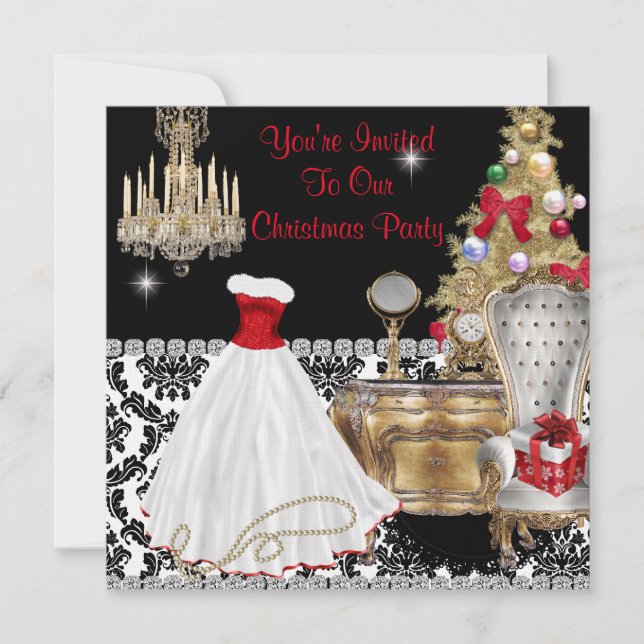 GLAMOR CHRISTMAS INVITATIONS INBJUDNINGAR (Framsida)